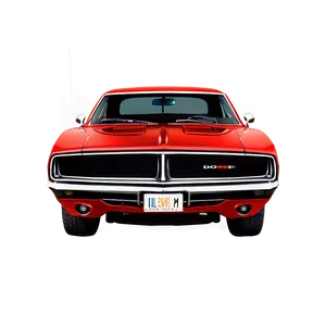 Red Dodge Charger Illustration Png 1 PNG Image