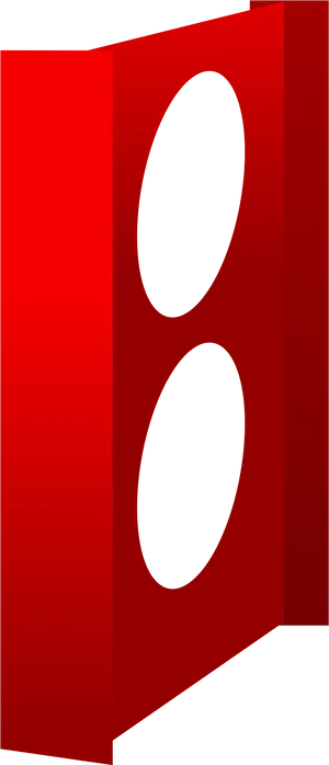 Red Domino Tile Double Six PNG Image