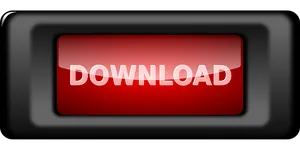 Red Download Button Graphic PNG Image