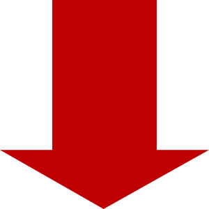 Red Downward Arrow Graphic PNG Image