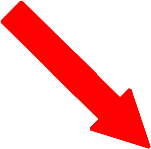 Red Downward Arrow PNG Image