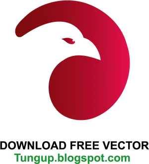 Red Eagle Vector Logo PNG Image