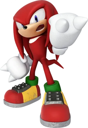 Red_ Echidna_ Knuckles_ Character_ Render.png PNG Image