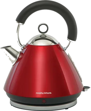 Red Electric Kettle Morphy Richards PNG Image