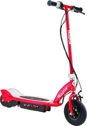 Red Electric Scooter Razor E100 PNG Image