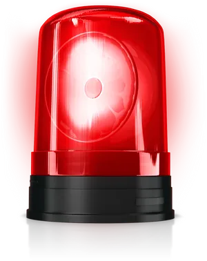 Red Emergency Siren Light PNG Image