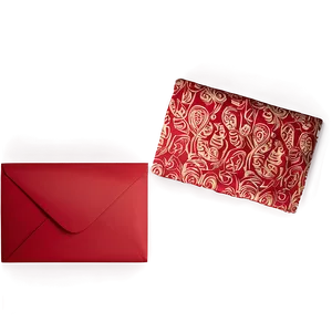 Red Envelope With Pattern Png Xel PNG Image