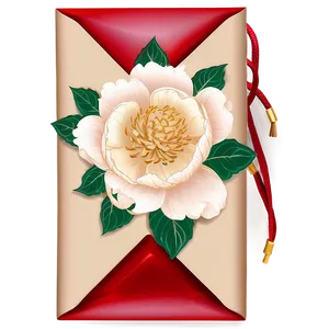 Red Envelope With Peony Design Png 18 PNG Image