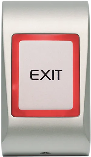 Red Exit Button PNG Image