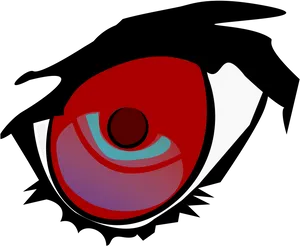 Red Eye Graphic Design PNG Image