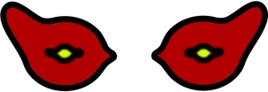 Red Eyes Glowingin Darkness PNG Image