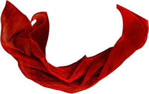 Red Fabric Twirl PNG Image