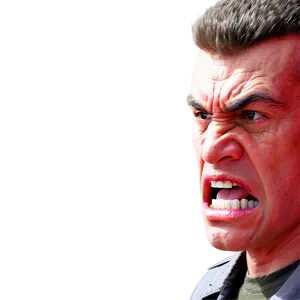 Red-faced Anger Png Gaf PNG Image