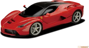 Red Ferrari La Ferrari Supercar PNG Image