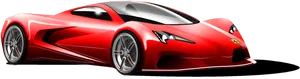 Red Ferrari Sports Car Illustration PNG Image