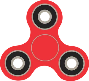 Red Fidget Spinner Graphic PNG Image