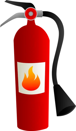 Red Fire Extinguisher Vector