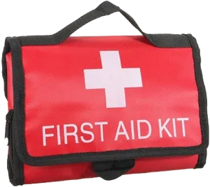 Red First Aid Kit Bag PNG Image