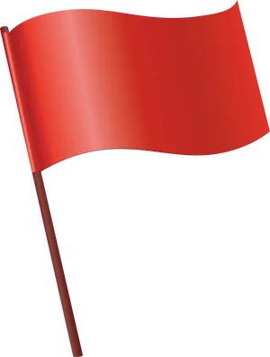 Red Flag Graphic PNG Image