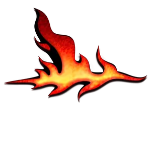 Red Flames Silhouette Png Tkg85 PNG Image