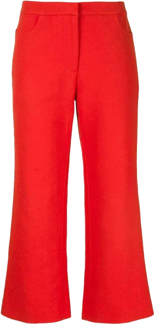 Red Flared Trousers.png PNG Image