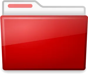 Red Folder Icon PNG Image