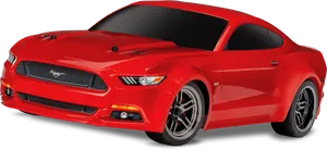 Red Ford Mustang G T Isolated PNG Image