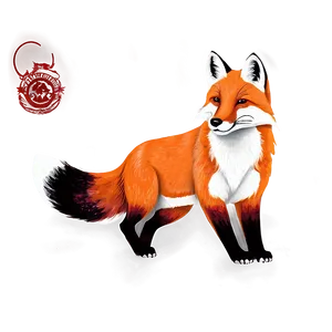 Red Fox Illustration Png 49 PNG Image