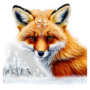 Red Fox In Snow Png 06242024 PNG Image