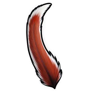 Red Fox Tail Design Png 06282024 PNG Image