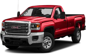 Red G M C Pickup Truck PNG Image