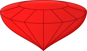 Red Gemstone Graphic PNG Image