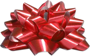 Red Gift Bow Decoration PNG Image