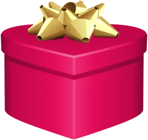 Red Gift Boxwith Golden Bow PNG Image