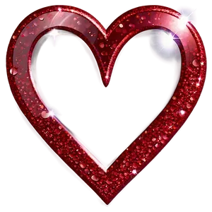 Red Glitter Heart Png Ywm69 PNG Image