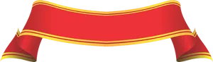 Red Gold Banner Ribbon PNG Image