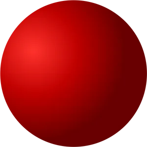 Red Gradient Sphere Graphic PNG Image