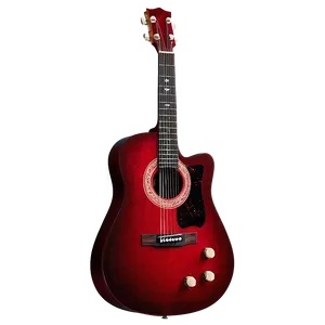 Red Guitar In Spotlight Png 3 PNG Image