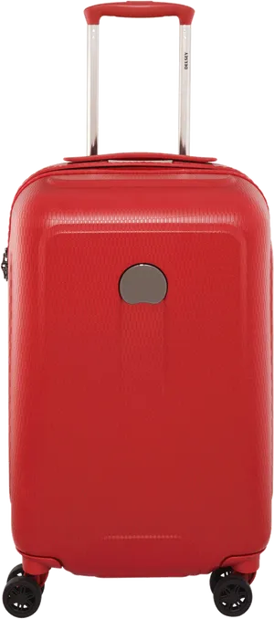 Red Hardshell Carry On Luggage PNG Image