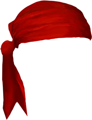 Red Head Bandana Illustration PNG Image