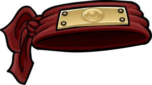 Red Headband Cartoon Clipart PNG Image