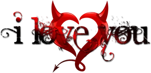 Red Heart Artistic Love Graphic PNG Image