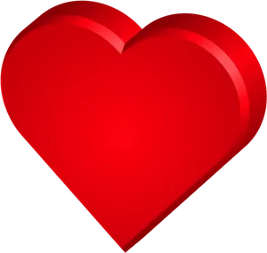 Red Heart Graphic PNG Image