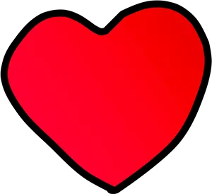 Red Heart Graphic PNG Image