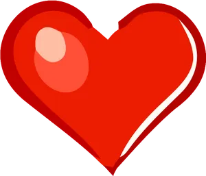 Red Heart Shaped Graphic PNG Image