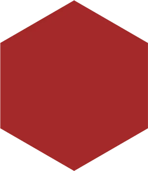 Red Hexagon Shape PNG Image