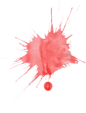 Red Ink Splash Texture PNG Image