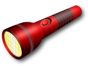 Red L E D Flashlight Illumination PNG