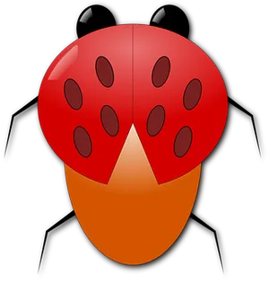 Red Ladybug Illustration PNG Image