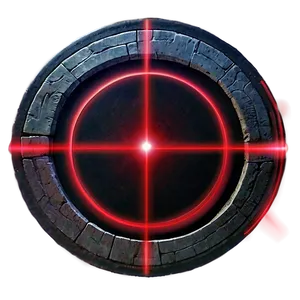 Red Laser Beam Circle Png Mwq29 PNG Image